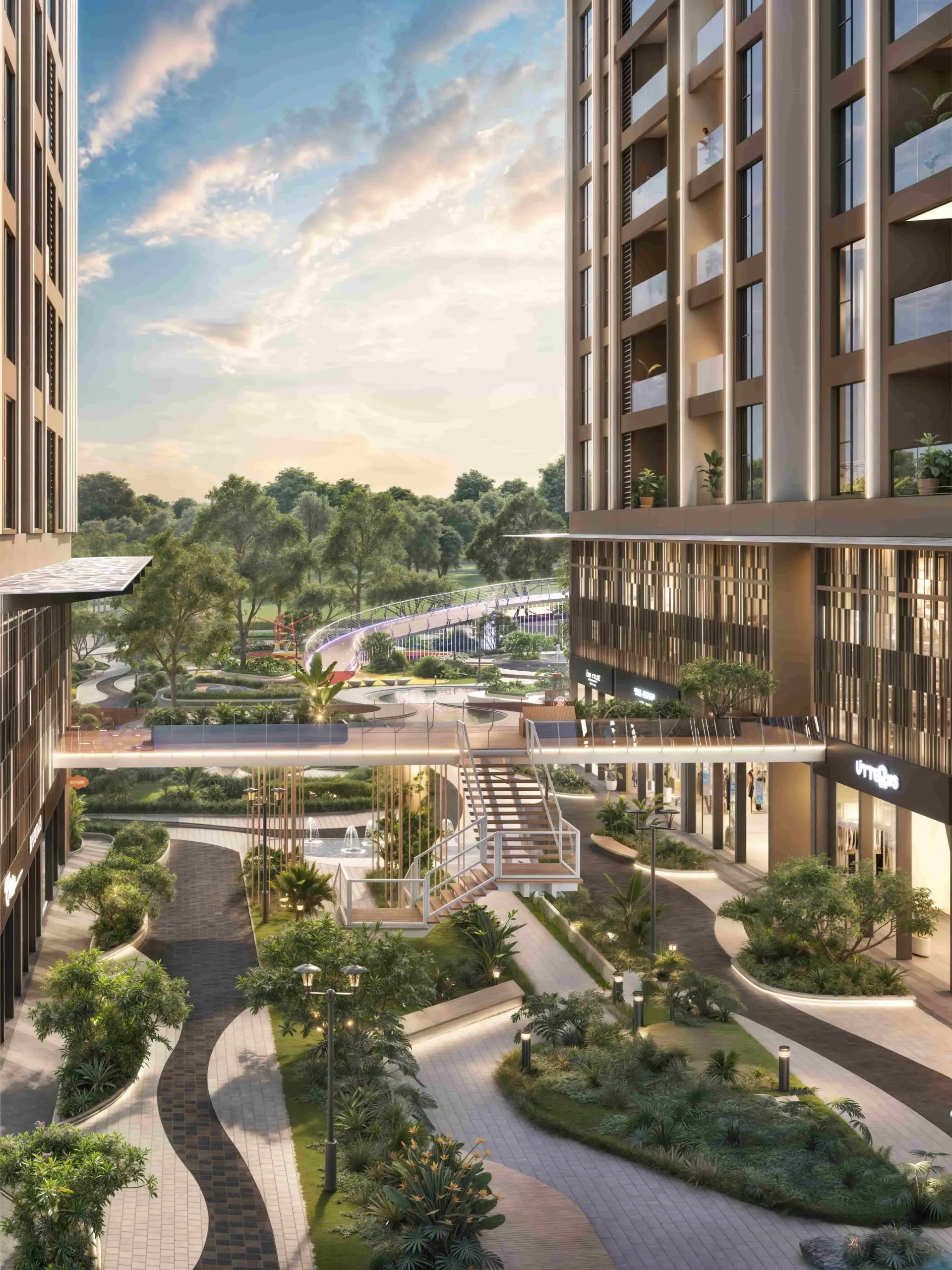 Cầu Sunset - tiện ích trong nhà Greenera Southmark